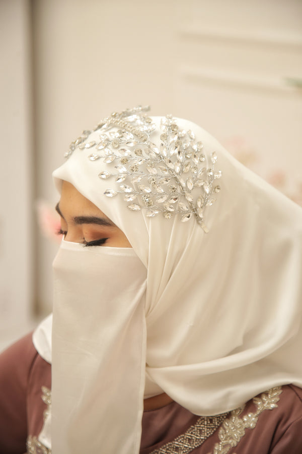 Charming Crystal Bridal Headband - Handmade