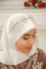 Luxurious Crystal Bridal Headband - Handmade