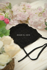Classic Black Underscarf In Cotton Jersey - Super Breathable & Soft
