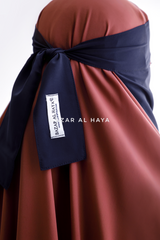 Dark Blue Single Layer Niqab - Extremely Breathable - Premium