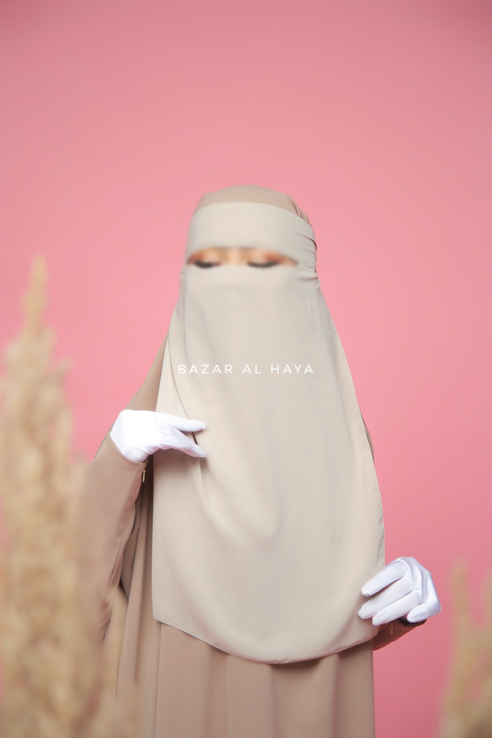 ♡aya♡様1 Brown Single Layer Niqab - Better Breathe – Bazar Al Haya