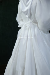 Hanifa Bridal Wedding Dress In Organza & Silk - For Walima & Wedding & Nikkah