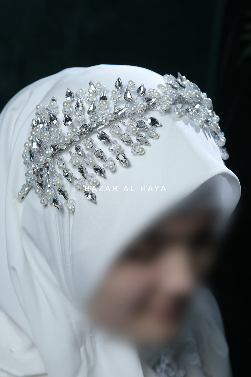 Crystal Luxurious Bridal Headband - Handmade