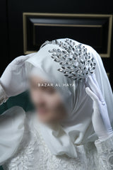 Crystal Gleaming Bridal Headband - Handmade