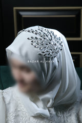 Crystal Gleaming Bridal Headband - Handmade