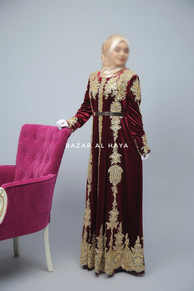Velour kaftan sale