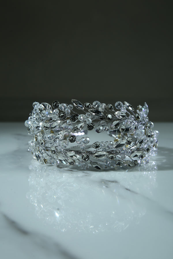 Crystal Elegant Bridal Headband - Handmade