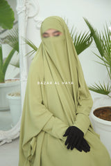 Ibadah Kiwi Two-piece Jilbab with Skirt, Haj, Umrah Garment & Prayer Set