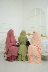 Ibadah Two-piece Jilbab with Skirt, Haj, Umrah Garment & Prayer Set