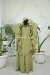 Ibadah Kiwi Two-piece Jilbab with Skirt, Haj, Umrah Garment & Prayer Set