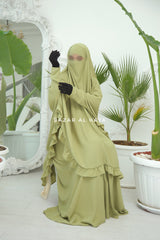 Ibadah Kiwi Two-piece Jilbab with Skirt, Haj, Umrah Garment & Prayer Set