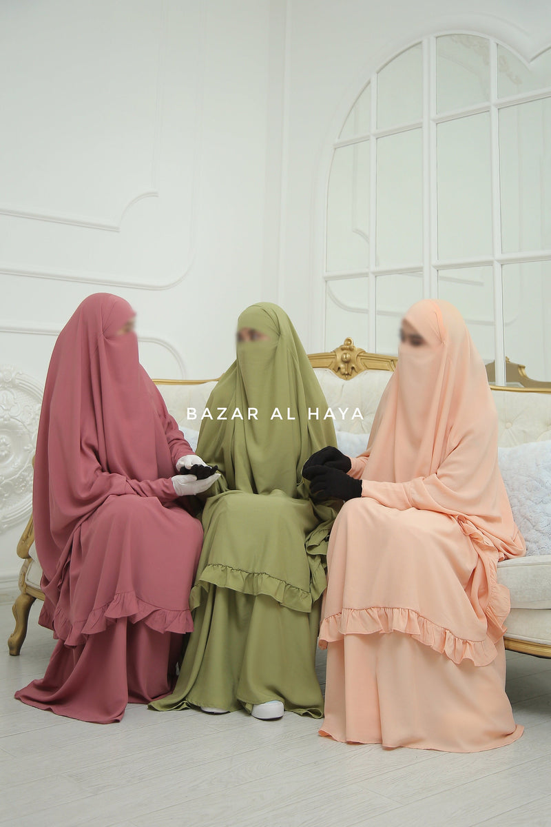 Ibadah Two-piece Jilbab with Skirt, Haj, Umrah Garment & Prayer Set