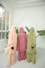 Ibadah Two-piece Jilbab with Skirt, Haj, Umrah Garment & Prayer Set