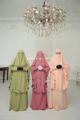 Ibadah Two-piece Jilbab with Skirt, Haj, Umrah Garment & Prayer Set