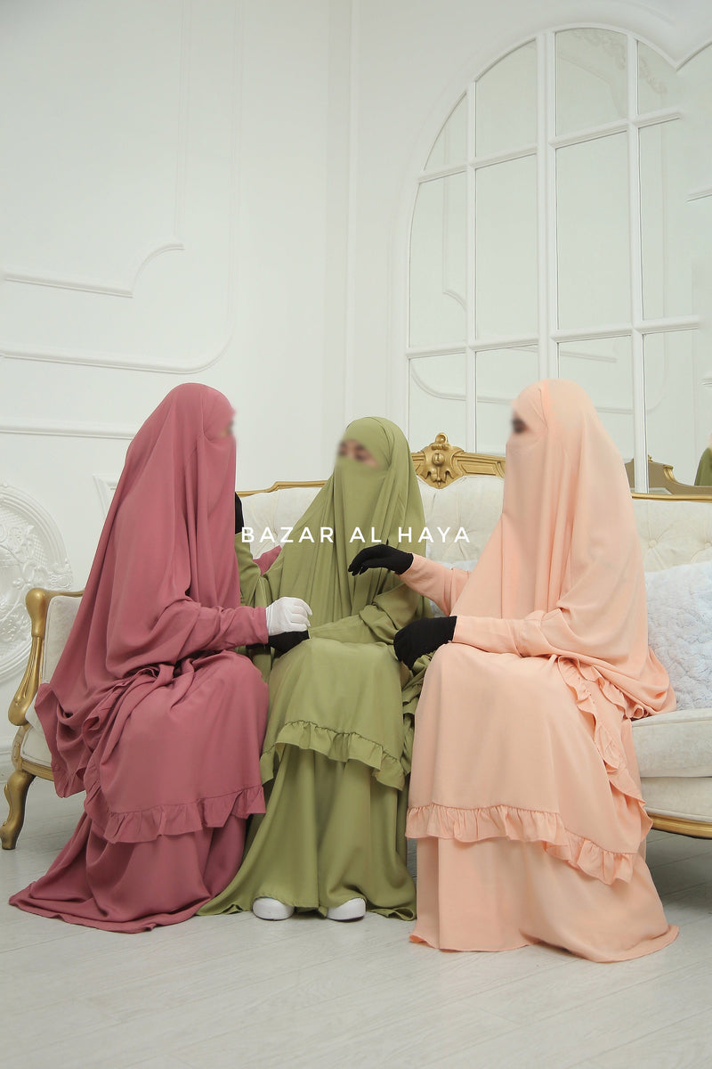 Ibadah Two-piece Jilbab with Skirt, Haj, Umrah Garment & Prayer Set